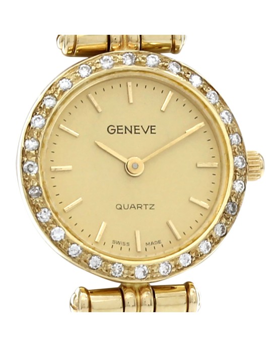 Geneve Yellow Gold Diamond Watch